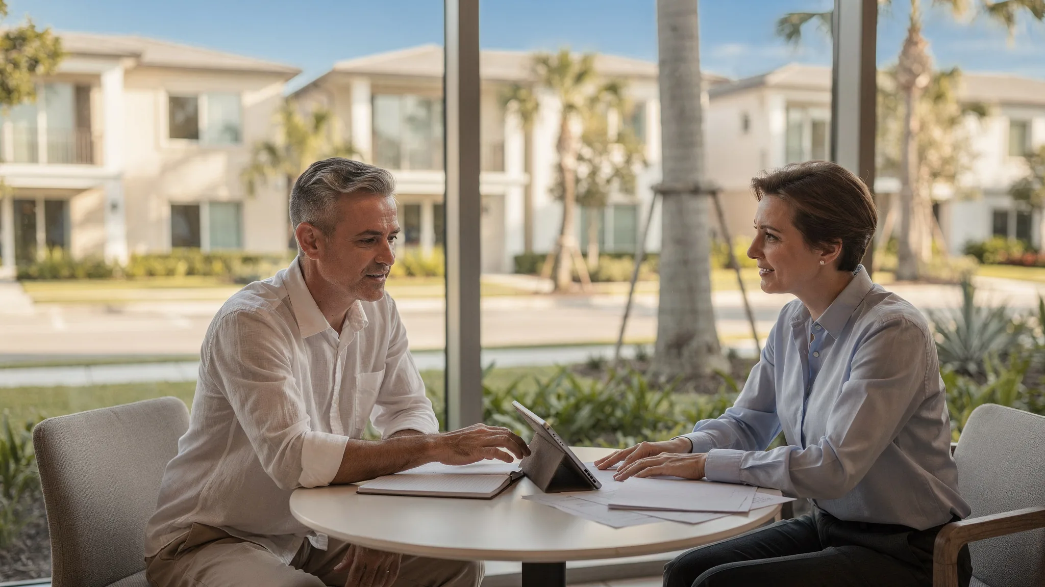 Florida homebuyer reviewing lessons about buyer representation and builder registration